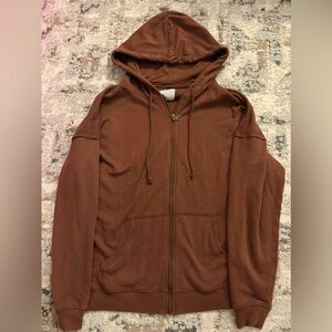 Aeropostale Brown Hoodie Jacket